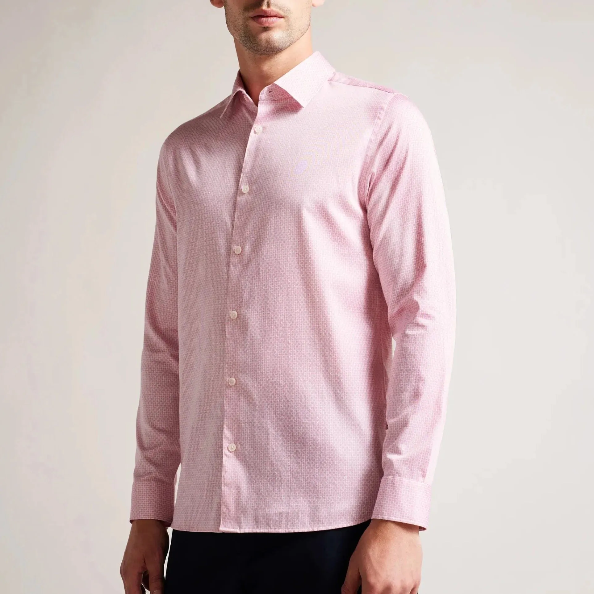 Ted Baker Strine Print Shirt Pink