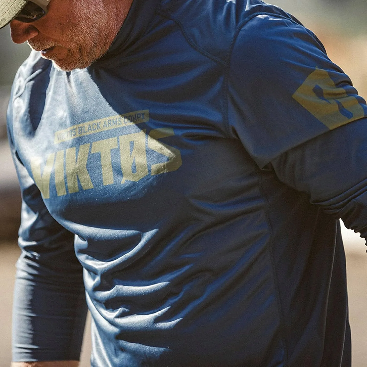 VIKTOS Men's Range Trainer Sunblock Jersey | Lightweight Breathable Comfortable Long Sleeve Shirt with Non-Fade Print