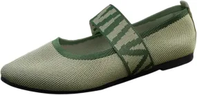 Womens Flat Shoes Knit Ballet Shoes Round Toe Slip on Loafer Casual Business Shoe Comfort Soft Office Flats