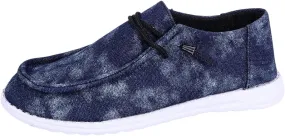 Women's Sunflower Print Canvas Casual Loafers Comfortable Light Weight Slip On Ultralight Sole Wide Boat Shoes Casual Lightweight Black Lace-Up Walking Flat Deck Shoes for Work and Traveling